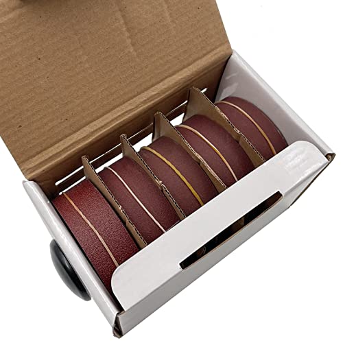 LYFJXX Emery Cloth Roll, 5 Grits Abrasive Sand Paper Set, 150 240 320 400 600 Grit Sandpaper Rolls for Wood Metal Polishing with Dispenser, Each Roll (6M) - Image 5
