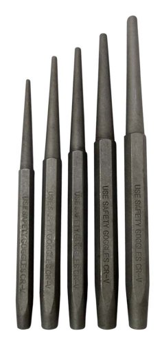 WEDGE 5 Piece Metal Taper Punch Set | Sizes: 3/32