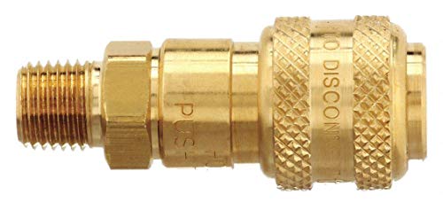 Coupler, Brass, 1/4 MNPT, 1/4 Body