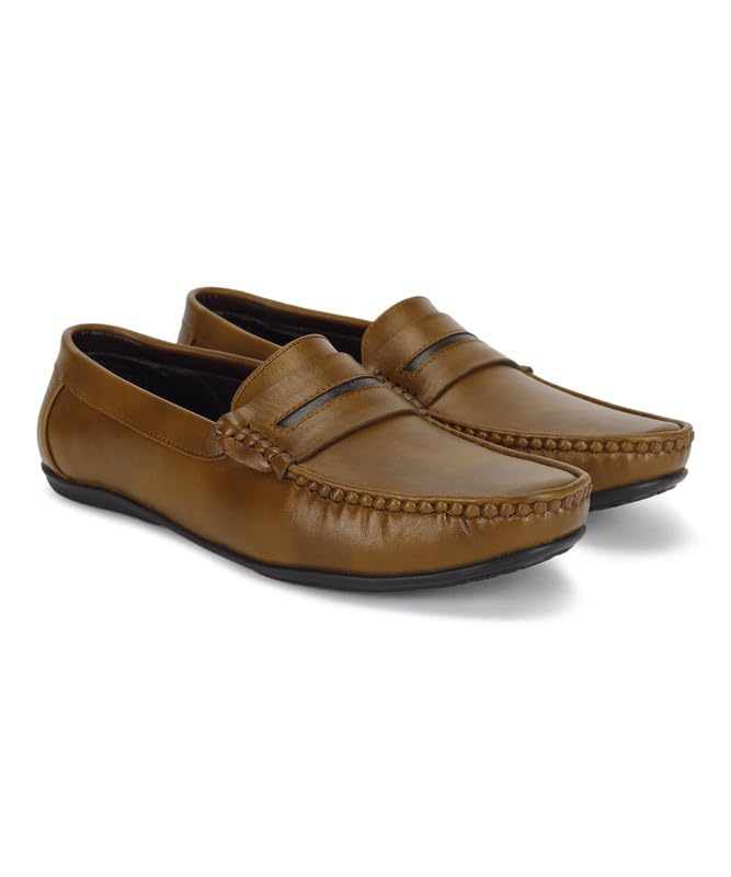 PARAGON K11238G Leather Formal Shoes for Men | Comfortable, Durable & Lightweight Loafers with Soft Cushioned Footbed | Easy Wear Slip On | Ideal for Daily & Occasional Use Tan (B0CJRD8LKR) Amazon Price History, Amazon Price Tracker