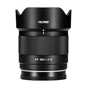 VILTROX 35mm f1.7 E, AF 35mm F1.7 E Mount Objektiv für Sony E, Auto Fcous APS-C Prime Objektiv mit großer Blende für Sony a6500 ZV-E10 A6700 a7RⅡ a7SⅢ a7Ⅳ a9 ZVE1