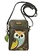 Chala Handbags Owl Gen A Cellphone Crossbody Handbag - Convertible Strap