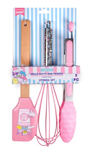 Handstand Kitchen Hello Kitty And Friends 3-Piece Kitchen Utensil Set