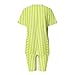 Pajamas For Women Set Summer Fashion V Neck Matching Short Sets Stripes Casual Slim Lightweight Lounge Night Wear your the orders Yellow L