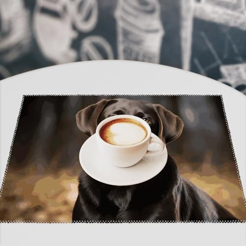 Set de table labrador toile rectangulaire 45x30 cm résistant - 8