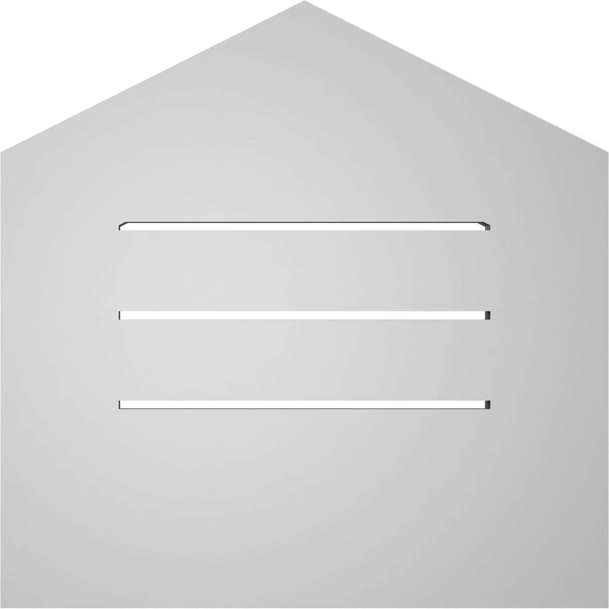 GVSPE18X1801SF-06 Peaked Top Standard Frame, Primed Tan Signature Series Surface Mount Gable Vents, 18-in. W x 18-in. H