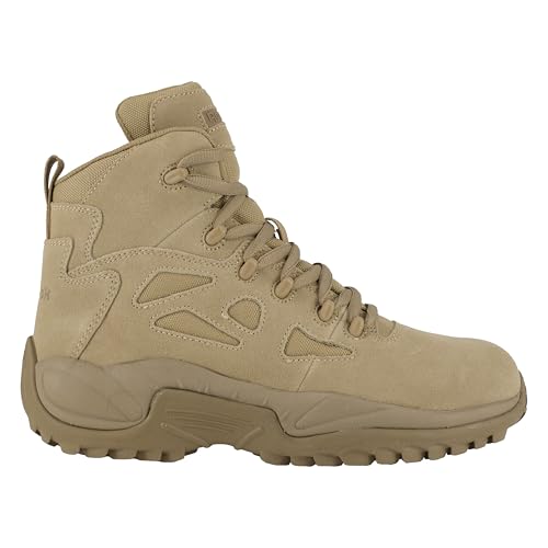 reebok men39s rb8694 rapid response rb composite toe 634 tactical stealth boot sidezipper desert tan military amp tactical boots