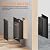 Dog Door for Wall, Large Doggy Door, All Aluminum Frame and Double Flaps, Easy to Install, Strong and Durable(Pets Up to 110 Lb), Extra Wide Telescoping Tunnel for Interior & Exterior Walls-Black