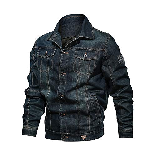 Denim Trucker Jacket BaronHong pour homme veste en jean classique en coton casual