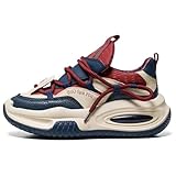 Men's Walking Chunky Shoes, Men Fashion Sneakers Shoes, Casual Comfortable Non Slip Platform Shoe, Lightweight Retro Casual Shoe (red, Adult, Men, 10.5, Numeric, US Footwear Size System, Medium)