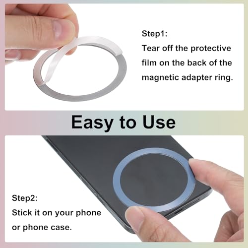 Anillos adaptadores magnéticos uxcell universal kit conversión rosa 4
