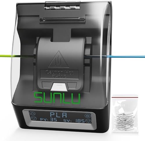 Filament Connector, SUNLU Official Splicer with 200Pcs PTFE Sleeves for 3D Printer Filament 1.75mm, Compatible with PLA PETG TPU ABS PA Nylon