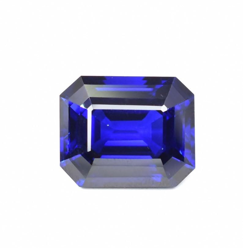 Gemme tanzanite véritable 15x13mm taillée en forme émeraude - 4