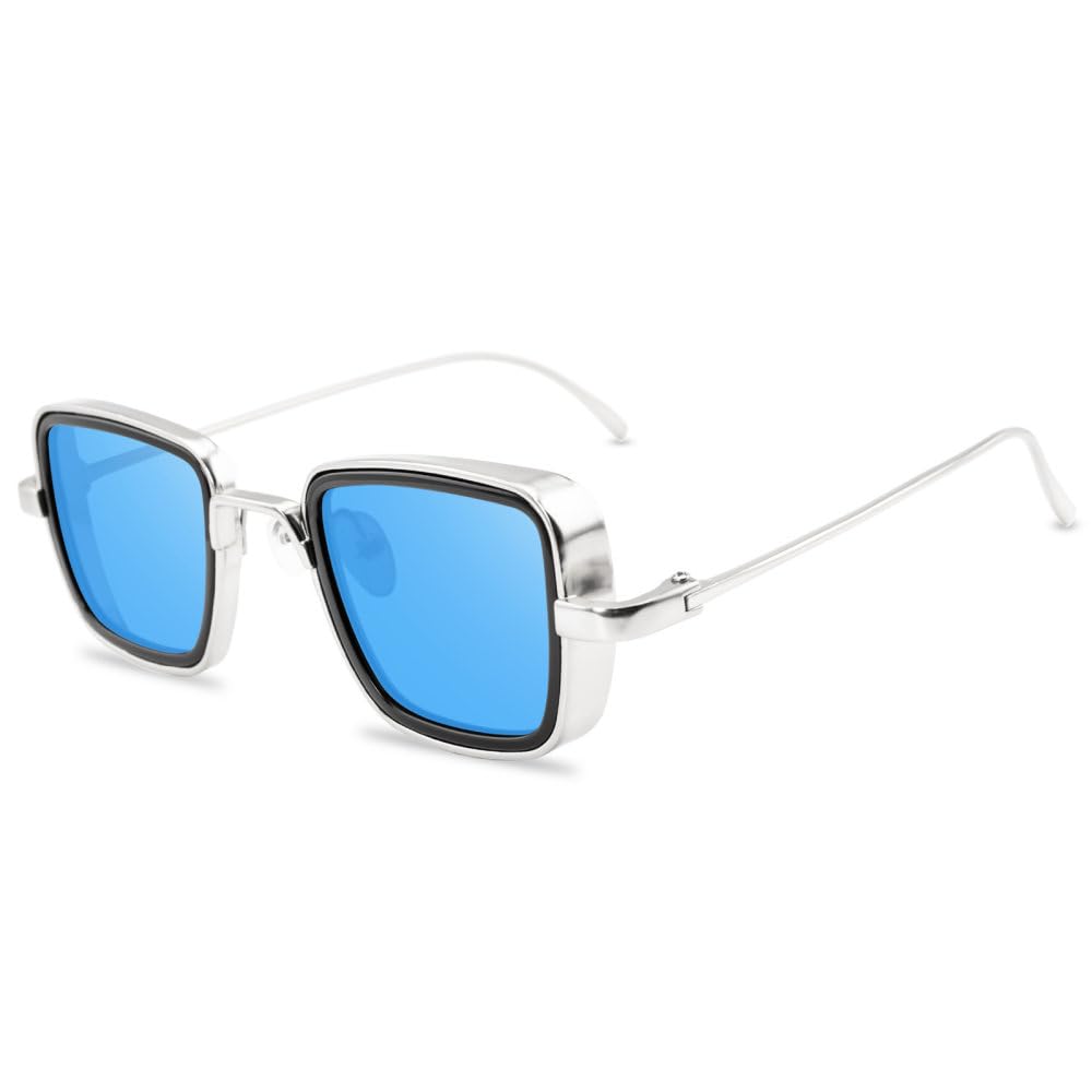 Gafas de Sol con Montura metálica Retro para Hombre y Mujer, Lentes de Sol de Playa para Exteriores, Color Negro, Amarillo, Rojo, UV400