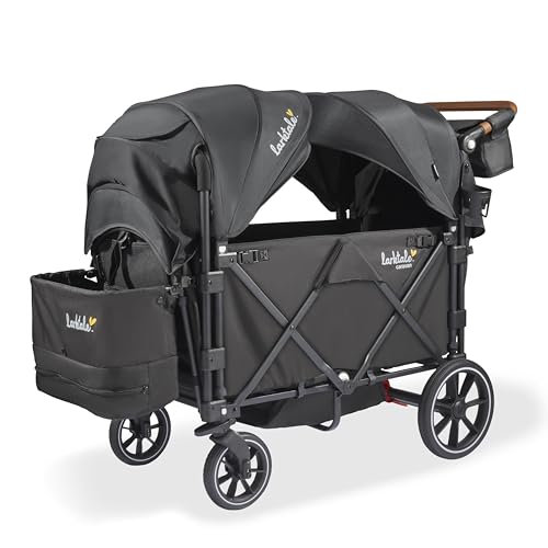 Larktale Caravan V3 Stroller, 2-Seater Kids Wagon, 207 lb Capacity, Byron Black