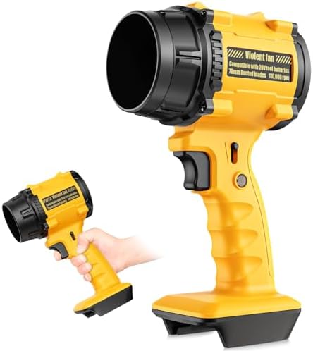 Rozlchar Electric Cordless Leaf Blower Compatible for DeWALT 20V Batteries(No Battery), Variable Speed Handheld Turbo Blower with Powerful Motor, Portable Dust/Snow Cleaner for Lawn, Patio