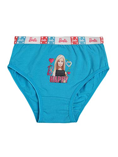 Image of Red Rose Girl's Cotton Printed Panties | Barbie Printed Underwear for Girls (Pack of 6)