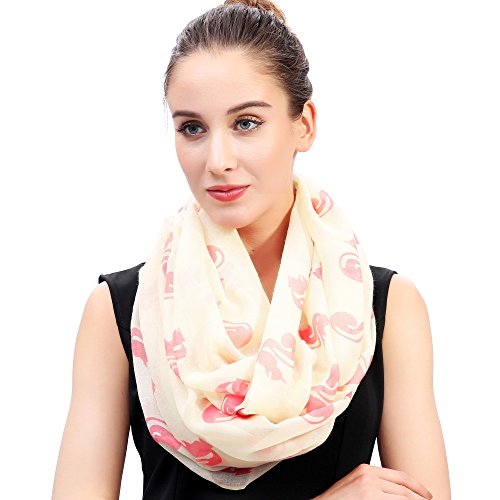 Squirrel Animal Print Women's Infinity Scarf Lightweight