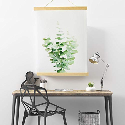 IcosaMro 18x24 17x24 18x12 Poster Frame, Magnetic Poster Hanger Marupa Wood Holder for Photo Picture Map Wall Hanging, 18-Inch, Natural Beige