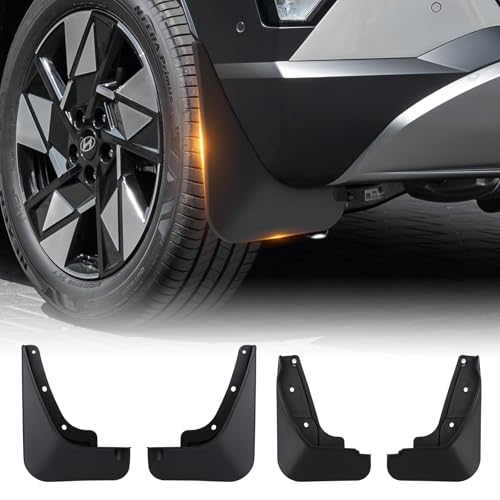 Image of 2026 Upgraded Kona Mud Flaps for 2024 2025 2026 Hyundai Kona Accessories,All Weather Kona Splash Guards,No-Drill Front&Rear 4PCS Kona Fender Set with Hardware(NO Fit 2024 N Line Model)