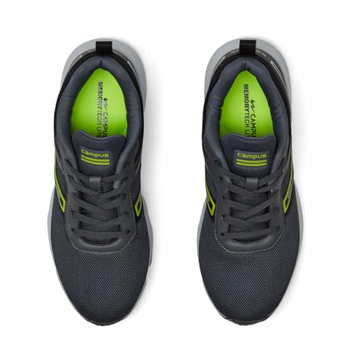 Campus Men Hurricane Running Shoes - Gray Dark Grey/ Black - Image 5