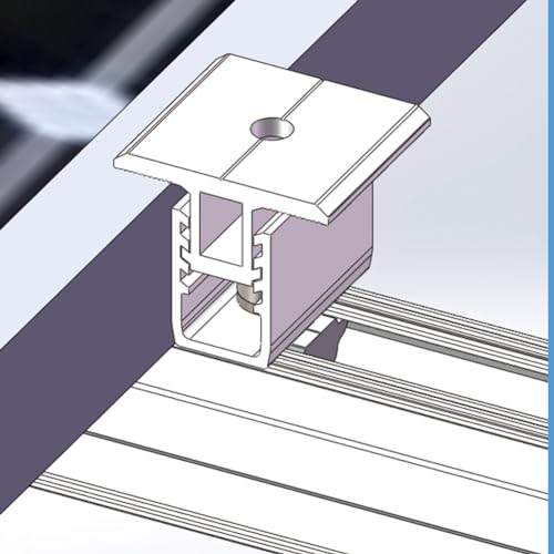 Pince de fixation pour panneau solaire réglable 30 à 45 mm | Idéal pour autoconsommation - x10 - 6