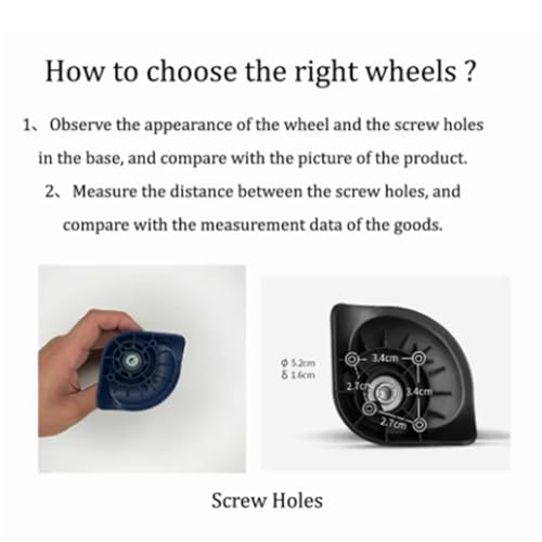 Replacement Wheels For Suitcases Rubber Wheels Trolley Parts For Customs Box Suitcase Universal 360 Degree Swivel(5set)4