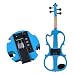 ammoon Violín Eléctrico VE-201 Tamaño Completo 4/4 Madera Maciza Silencioso Fiddle Maple...