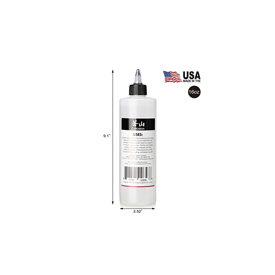 Cangshan 1026566 Blade Protection Mineral Oil, 16 OZ, Made in USA