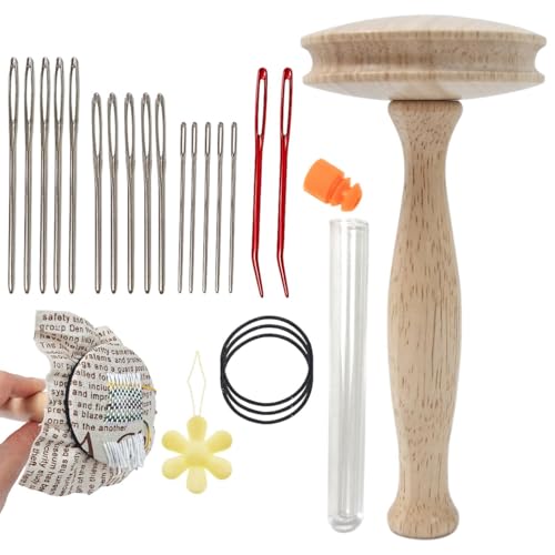 Seta de relleno, fácil de usar, kit de costura de seta de para retocar rápidamente tus manualidades, ideal para calcetines, ropa y suéteres, regalo para madres