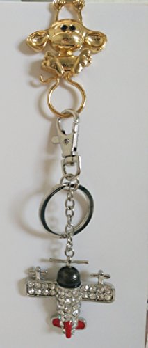 Image of Lovely Magnetic Reading Glasses Holder Clip Multi-Function Monkey Pin Brooch /Necklace (Rose Gold Brooch)