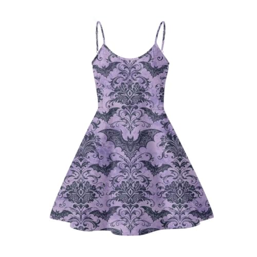Image of Women's Spaghetti Strap Dress Summer Casual Swing Sundress Girls Beachwear Swing Mini Dress