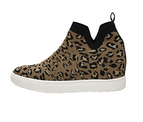 CUSHIONAIRE Women's Hoyt Knit Hidden Wedge Sneaker +Memory Foam & Wide Width Available2
