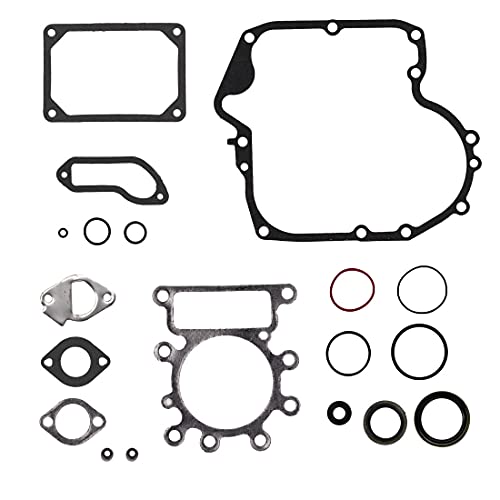 Image of Complete Engine Gasket Kit for 796181 for Briggs & Stratton 21B900 28CH00 215000 285H00 Replace 697151 Equipment Engine Gasket Valve Seal O-Ring Set Kit New