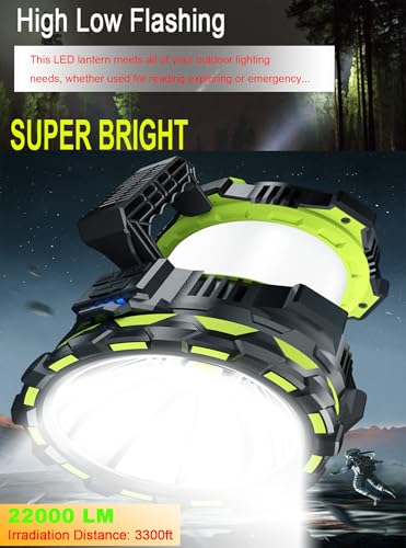 Lampe de poche LED grande taille 22000 lm rechargeable à six modes - 4