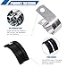 Twidec/50PCS 1/2 Inch Cable Clamp 304 Stainless Steel Rubber Coated Cushion Pipe Clamps,Metal Clamp,With Metal Rubber Clips For Automotive Wire Tube Pipe Clamps N-056-1/2