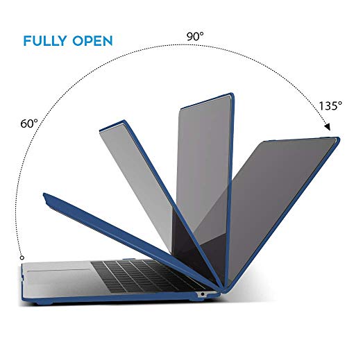 Ibenzer Compatible With 2022 2021 2020 Macbook Air 13 Inch Case M1 A2337 A2179 A1932, Plastic Hard Shell Case For Mac Air 13 Retina Display With Touch Id, Navy Blue, Mma-T13Nvbl #TOP4