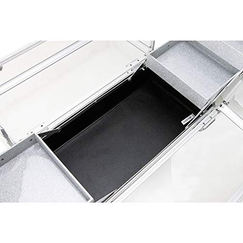 Ver Beauty Organizador profissional de joias e maquiagem, estojo de viagem de acrílico resistente de