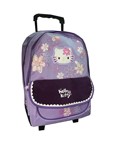 Hello kitty - - Sac à roulettes Hello Kitty 44 CM Violet Haut de gamme