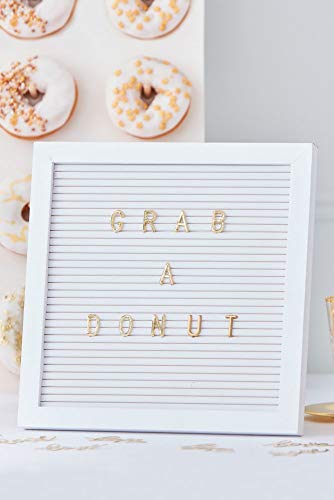 Ginger Ray Weiße Klammertafel mit goldenen Buchstaben für...