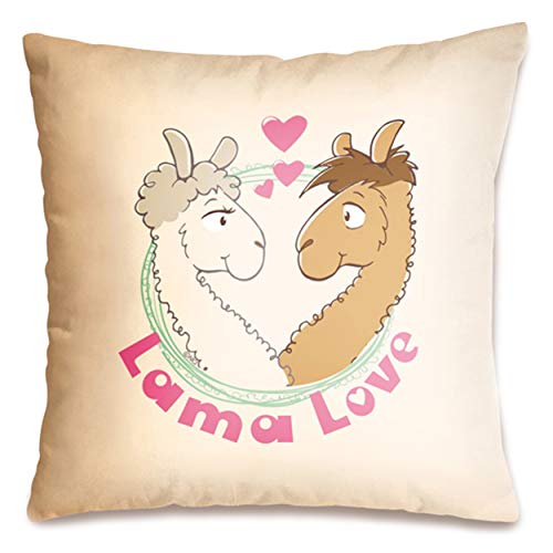 Nici 42162 - Cuscino in cotone Lama Love, 37 x
