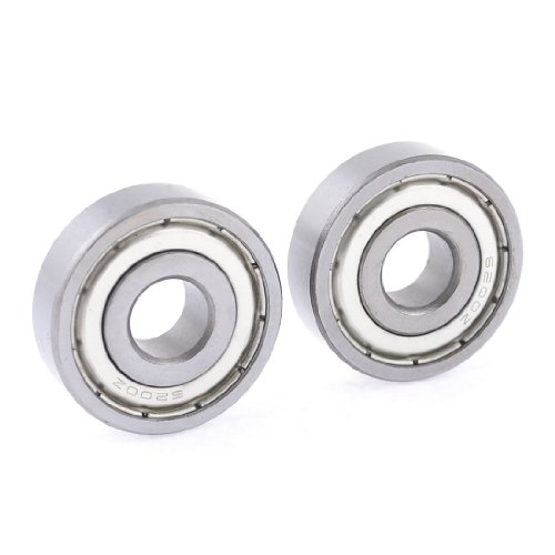 uxcell 2 Pcs 10mm x 30mm x 9mm Row Deep Groove Ball Bearing 6200Z