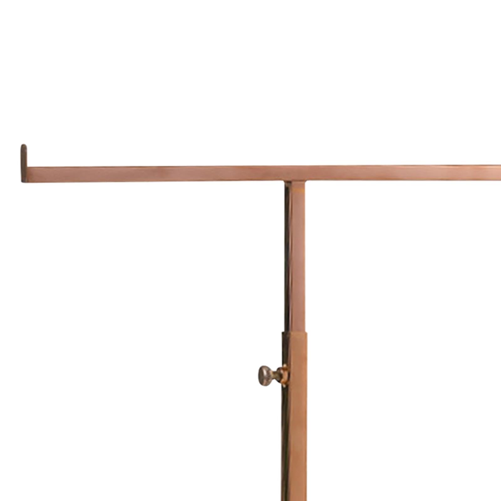 Exhibidor para Bolsos Soporte de Exhibición para Bolsos Gancho Doble Regulable Organizador de Collares Acero Resistente Adecuado para Boutique Hogar, Espejo Oro Rosa, Individual