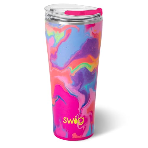 Swig Life 32oz Insulated Tumbler with Lid, Candy Crush