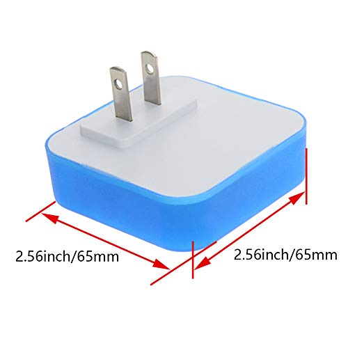 Image of Othmro ABS L62xW62xH40 Plug-in Night Light Warm Light LED Christmas Light Bulb Bed Lights with Auto Dusk-to-Dawn Sensor for Bedroom Kitchen Hallway Bule US Plug 6Pcs
