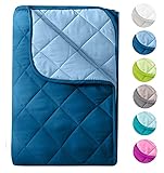 sommer bettdecken aldi Farbe: dunkelblau und blau - nach dem STANDARD 100 by OEKO-TEX zertifiziert (Prüfnummer: 13.HCN.35295 Hohenstein HTTI)