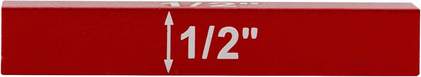 Setup Tools Height Gauge Set, 15pcs Precision Aluminum Setup Bar for Router and Table Saw Accessories Woodworking, Set Up Bars Include White Engraved Size Markings, Each has Different Thickness