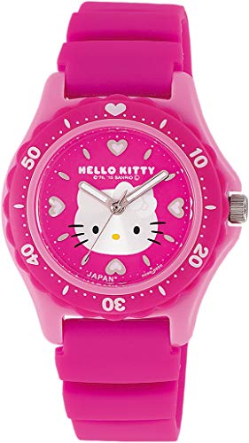 腕時計 アナログ ハローキティ 防水 ウレタンベルト ピンク 文字盤 0029N002 レディース