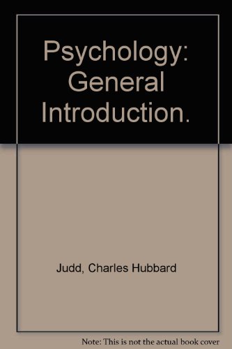 Psychology: General Introduction. B000JVAU5K Book Cover