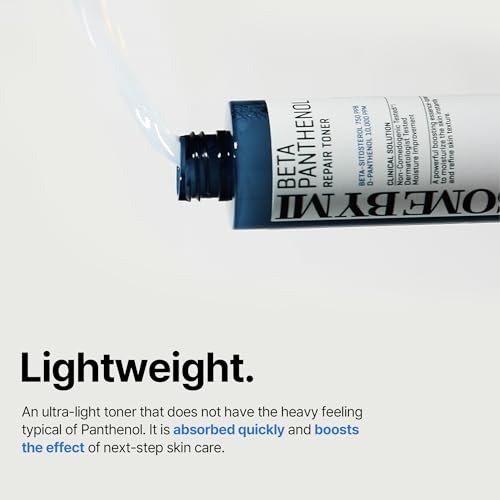 SOME BY MI Beta-pantenol regenerujący tonik - 5,07 uncji, 150 ml – Rekonstrukcja bariery skórnej za pomocą beta-sitosterolu i pantenolu – Codzienny tonik do twarzy